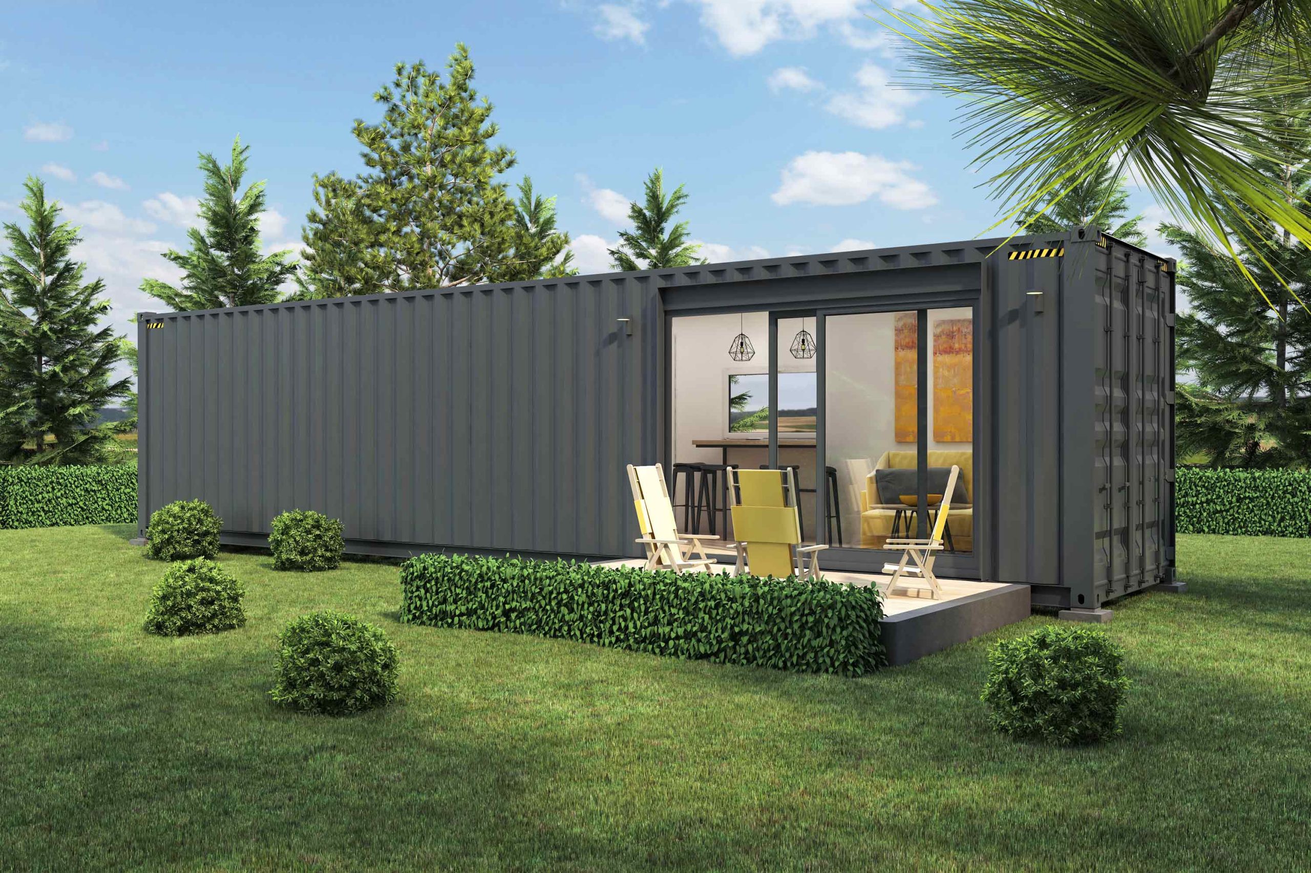 Container home on a wide horizon